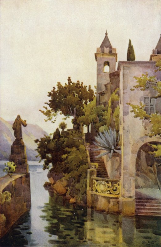 Villa Arconati, Como Gölü (renkli taş) by Ella Du Cane