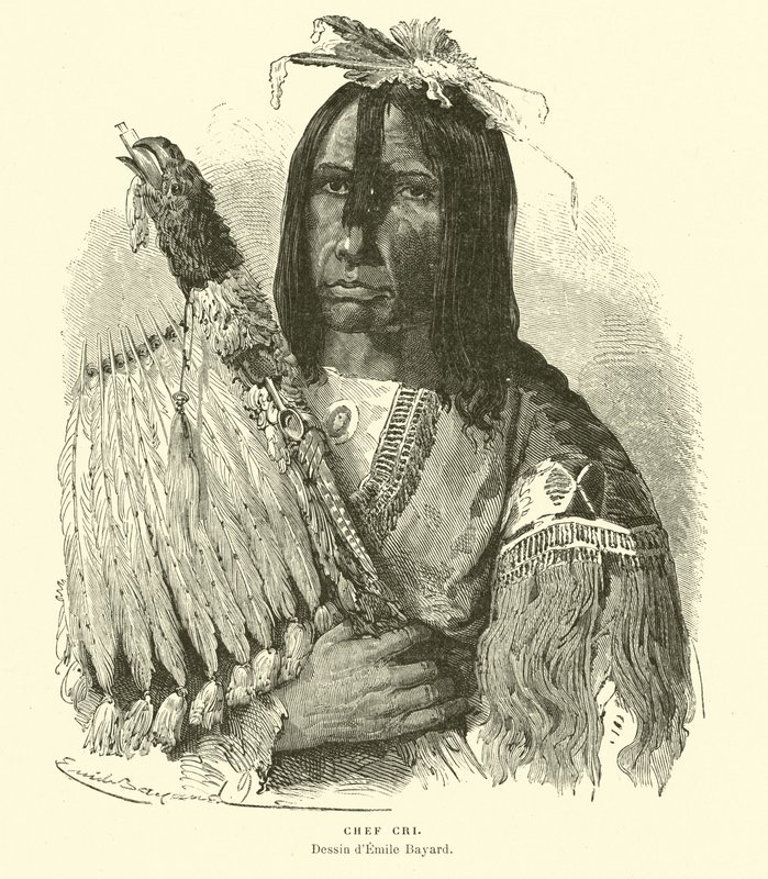 Cree şefi by Emile Antoine Bayard