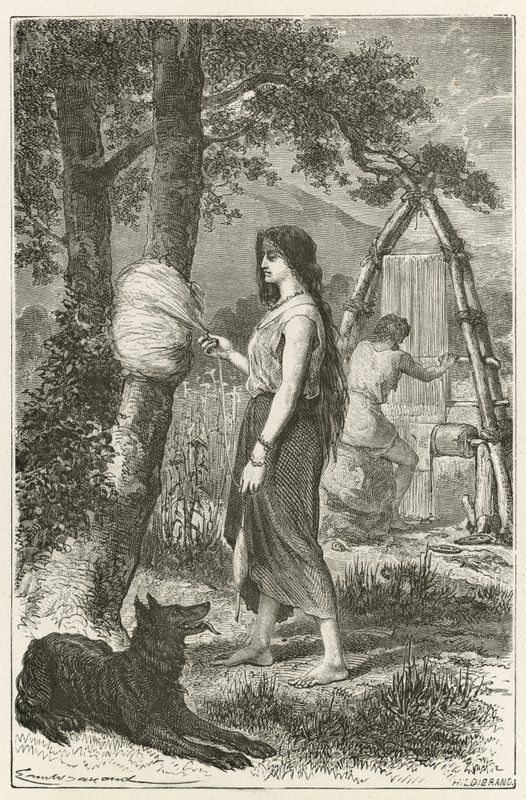 Le premier tisserand  by Emile Antoine Bayard