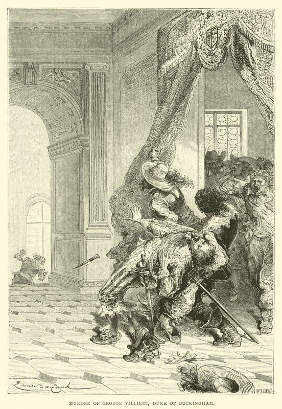 Murder of George Villiers, Duke of Buckingham  by Emile Antoine Bayard