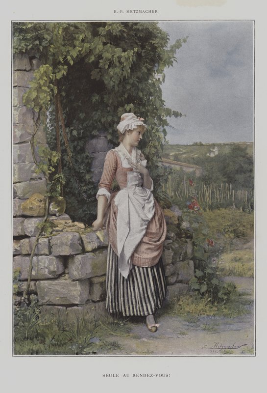 toplantıda yalnız by Emile Pierre Metzmacher
