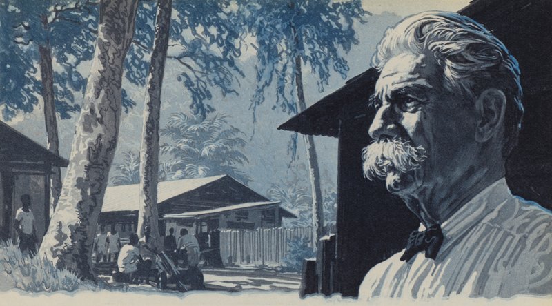 Albert Schweitzer en karanlık Afrika