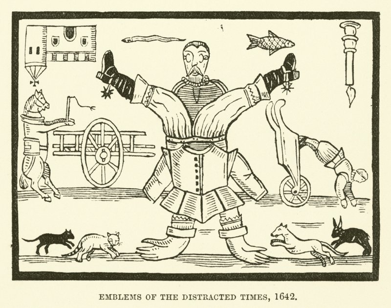 Dikkati dağılmış zamanların amblemleri, 1642 by English School