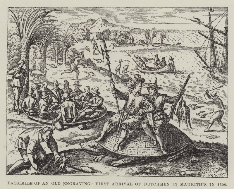 Eski Bir Gravürün tıpkıbasımı, Hollandalıların 1598