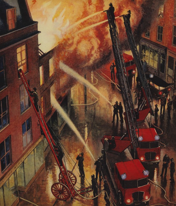 İtfaiye iş başında, İngiltere, 1960