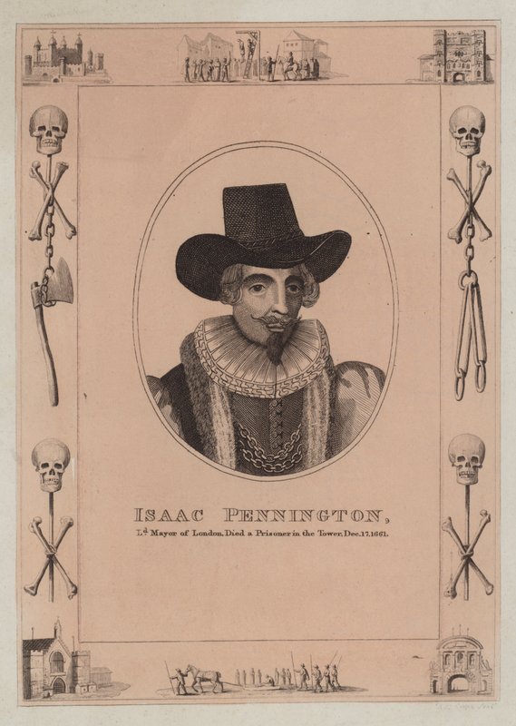 Londra Belediye Başkanı Isaac Pennington, 17 Aralık 1661