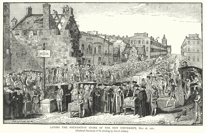 Yeni Üniversitenin Temelinin Atılması, 16 Kasım 1789 by English School