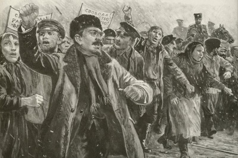 Leon Troçki by English School