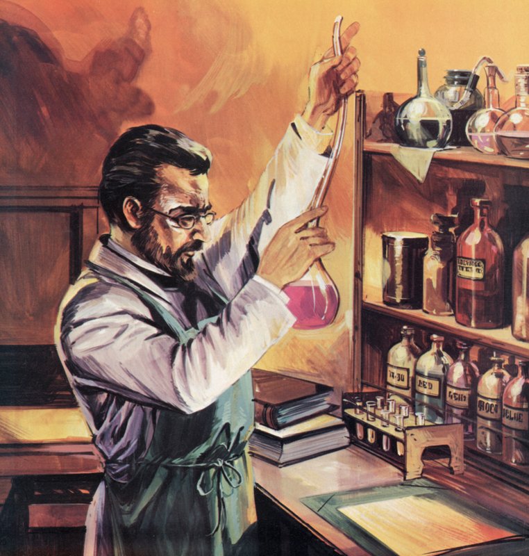 Louis Pasteur laboratuvarında by English School