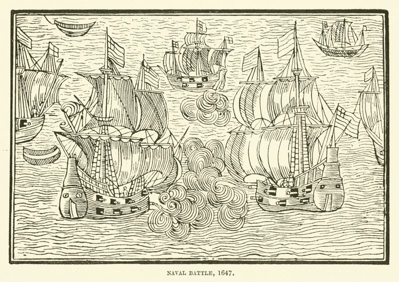 Deniz Savaşı, 1647 by English School