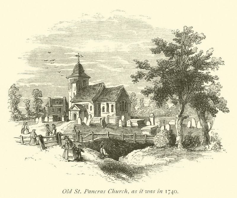 Eski St Pancras Kilisesi, 1740