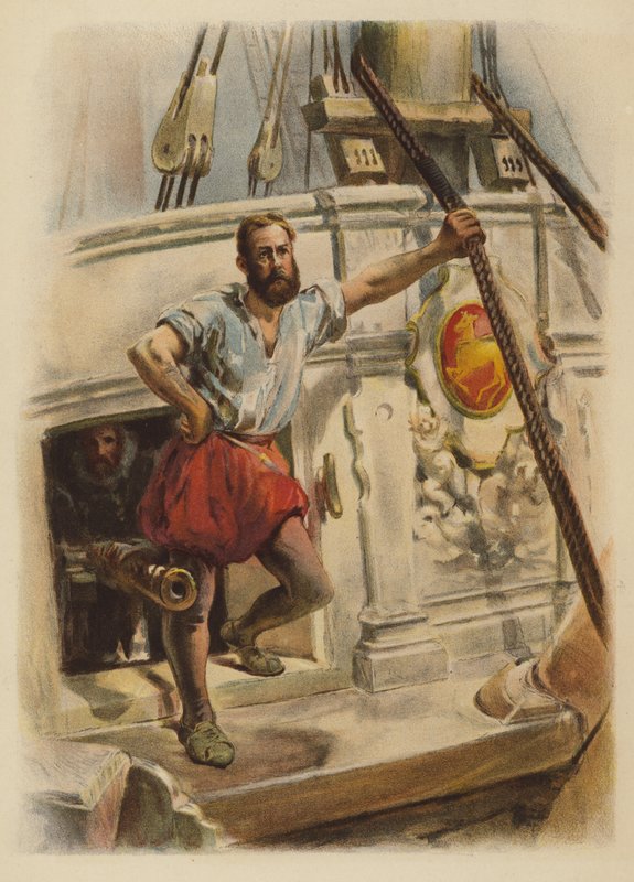 Drakes adamlarından biri, 1588 by English School