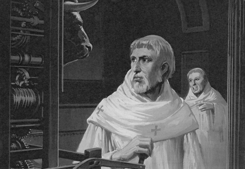Papa II. Sylvester ve mekanik bilgisayarı. by English School