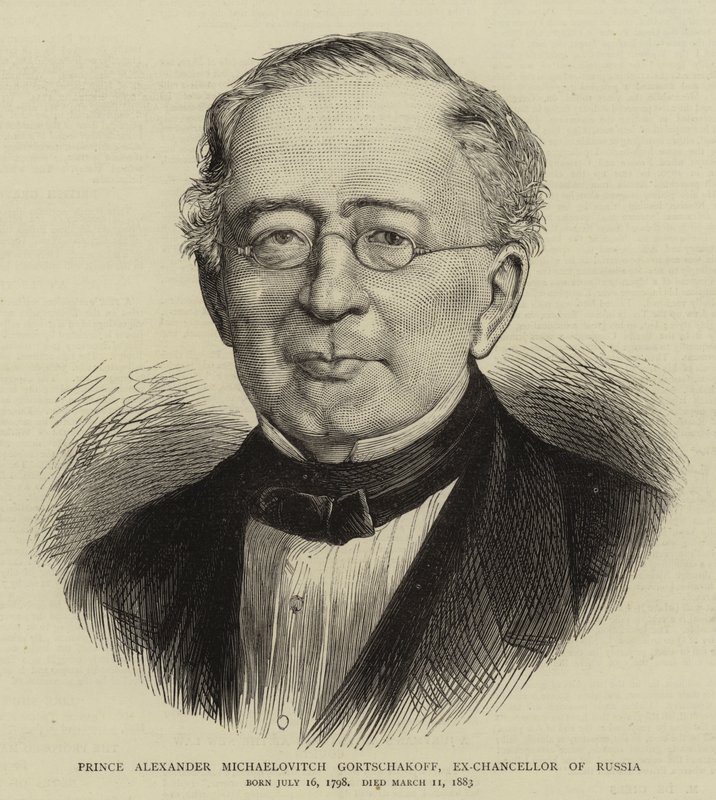 Rusya Eski Şansölyesi Prens Alexander Michaelovitch Gortschakoff by English School