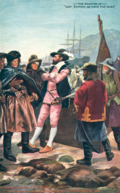 Sir Humphrey Gilbert, Newfoundland Seferi, 1583 by English School