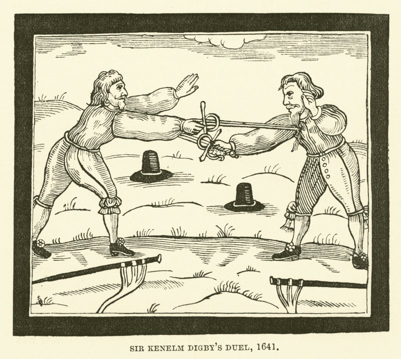 Sir Kenelm Digbys düellosu, 1641 by English School