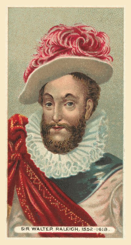 Sör Walter Raleigh, 1552-1618 by English School