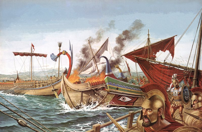 Salamis Savaşı, MÖ 480 by English School