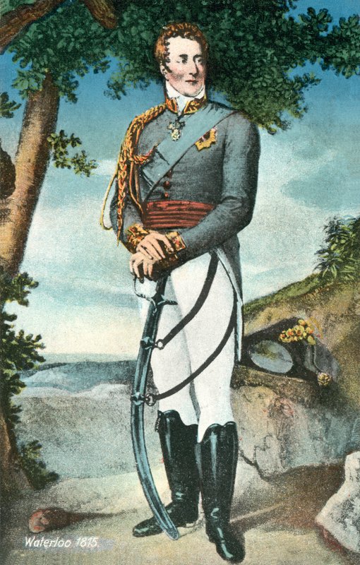 Wellington Dükü, Waterloo Savaşı, 1815 by English School