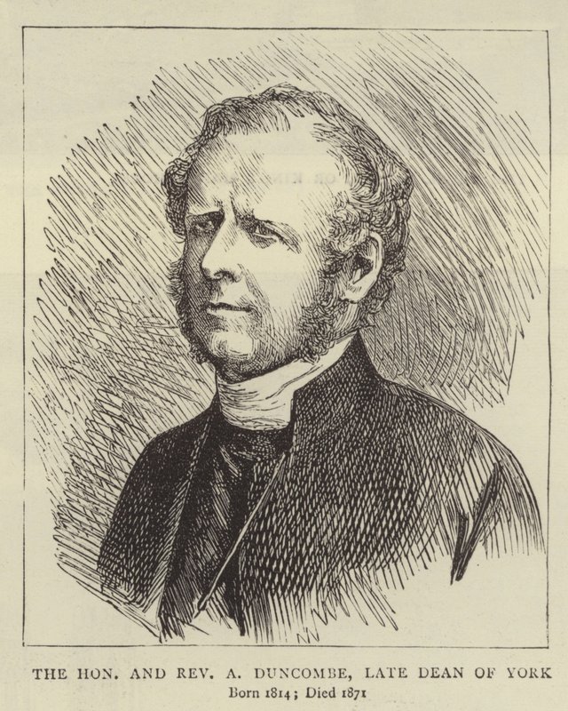 Saygıdeğer ve Muhterem A Duncombe, York Rahmetli Dekanı by English School