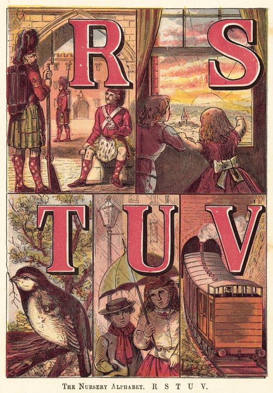 Kreş Alfabesi, R, S, T, U, V by English School