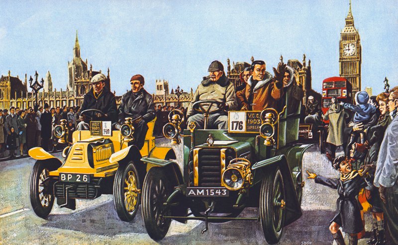 Kıdemli araba rallisi by English School