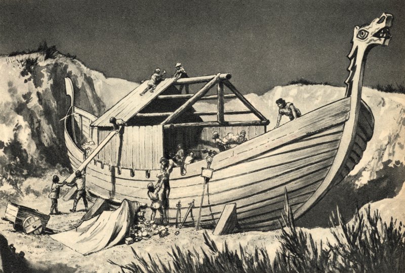 Viking gemisi cenaze töreni by English School