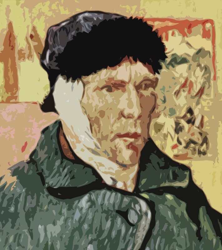 Vincent Van Gogh, bandajlı kulaklı by English School
