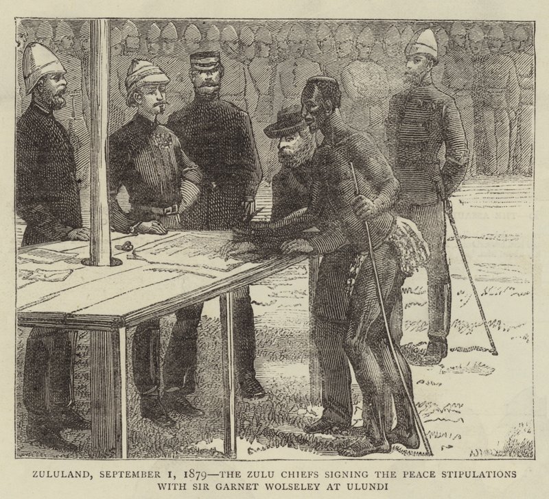 Zululand, 1 Eylül 1879, Zulu Chiefs Ulundi