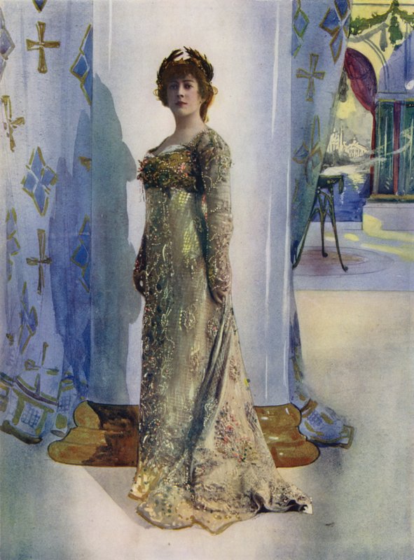 Madam Jane Hading Kraliçeden Fazlasında (renkli fotoğraf) by English Photographer