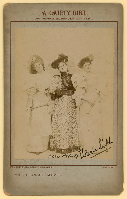 Neşeli Bir Kız - Bayan Blanche Massey, Grace Palotta, Florence Lloyd by English Photographer