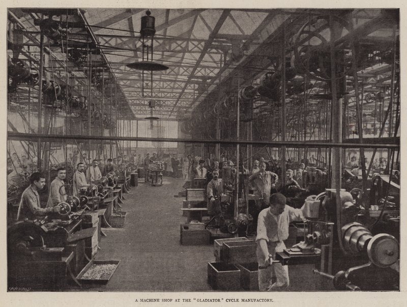 Gladyatör Döngüsü Fabrikasında Bir Makine Atölyesi by English Photographer