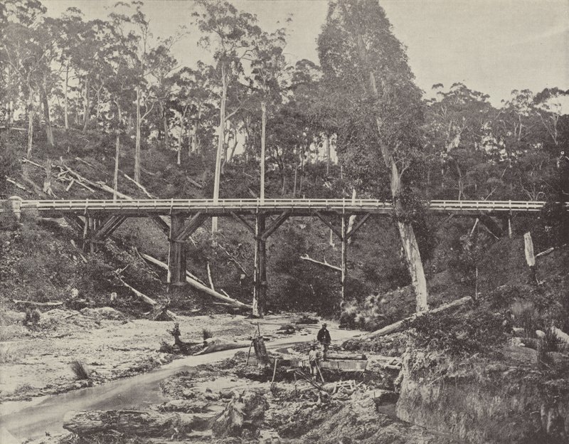 Daylesford, Victoria yakınlarındaki Madenciler İddiası by English Photographer
