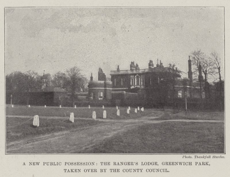 Yeni Bir Kamu Mülkü, Rangers Lodge, Greenwich Park, İlçe Meclisi tarafından devralındı by English Photographer