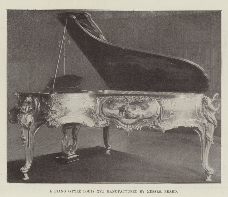 Messers Erard tarafından üretilen bir Piyano (Style Louis XV) by English Photographer