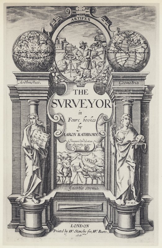 A Rathbone, The Surveyor, W Stansby for W Burre 1616 (s/b fotoğraf) by English Photographer