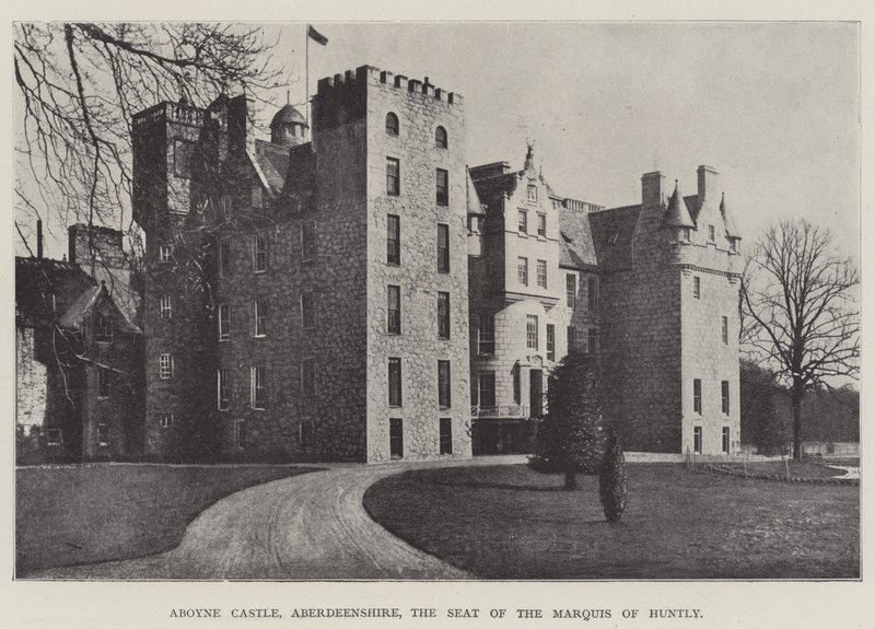 Aboyne Kalesi, Aberdeenshire, Huntly Markisinin Koltuğu by English Photographer