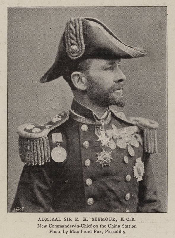 Amiral Sir EH Seymour, KKB by English Photographer