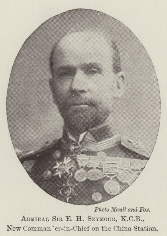 Amiral Sir EH Seymour, KKB, Çin İstasyonunda Yeni Başkomutan by English Photographer