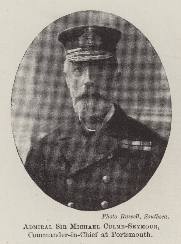 Amiral Sir Michael Culme-Seymour, Portsmouth Başkomutanı by English Photographer