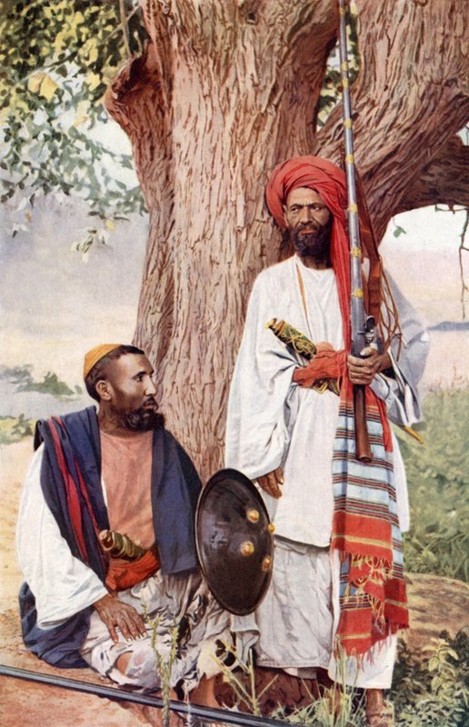 Afridiler ve Pathan kabileleri (renkli fotoğraf) by English Photographer