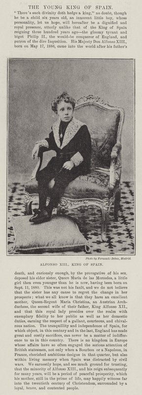 Alfonso XIII, İspanya Kralı by English Photographer