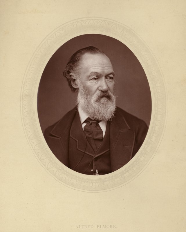 Alfred Elmore, İrlandalı tarihi konuların ressamı by English Photographer