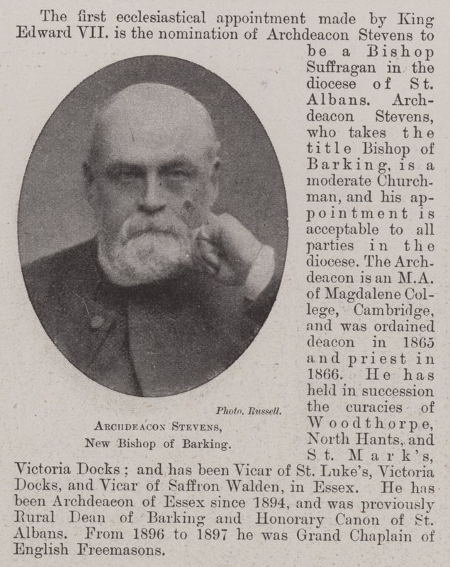 Başdiyakoz Stevens, Barking
