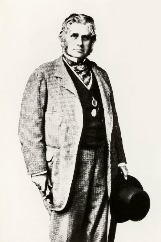 Augustus Henry Lane-Fox Pitt Rivers, portre (s/b fotoğraf) by English Photographer