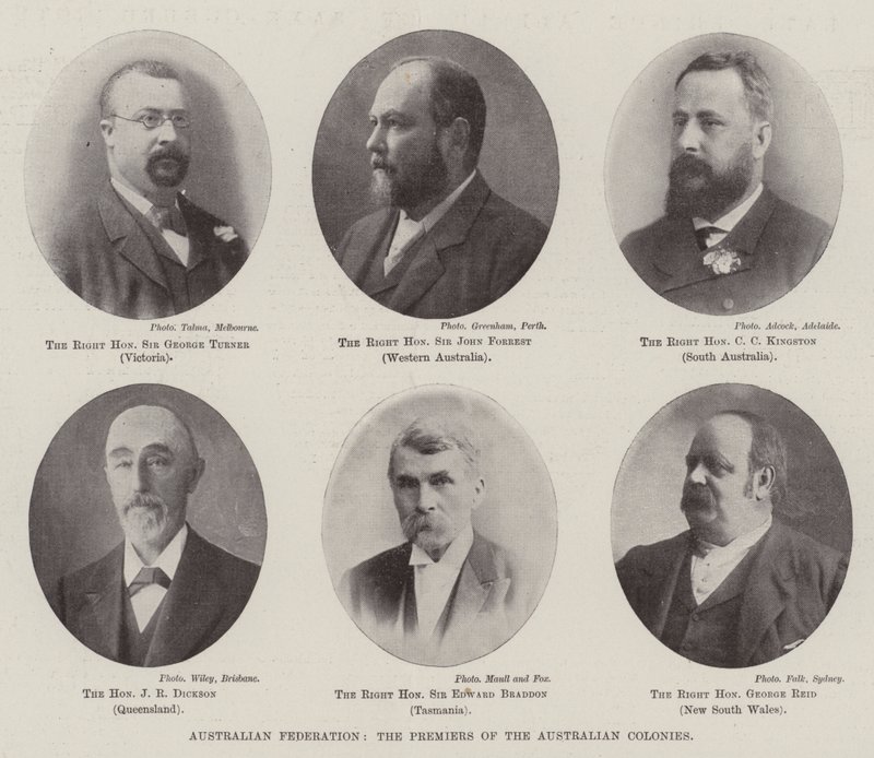 Avustralya Federasyonu, Avustralya Kolonilerinin Başbakanları by English Photographer
