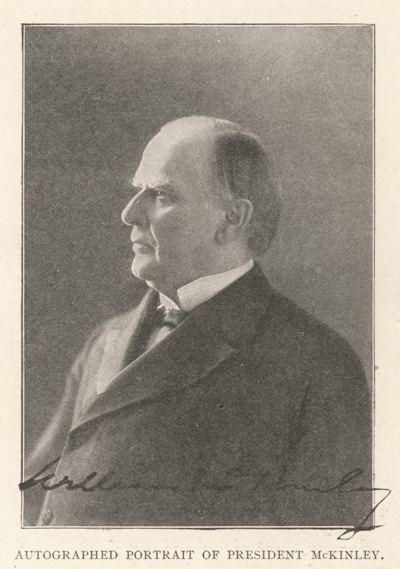 Başkan McKinley'in İmzalı Portresi by English Photographer