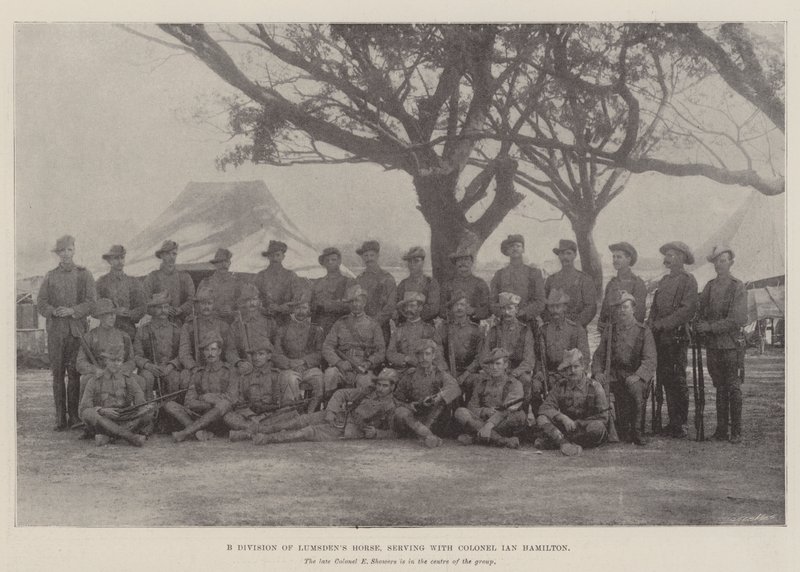 Albay Ian Hamilton ile hizmet veren Lumsdens Horse B Bölümü by English Photographer