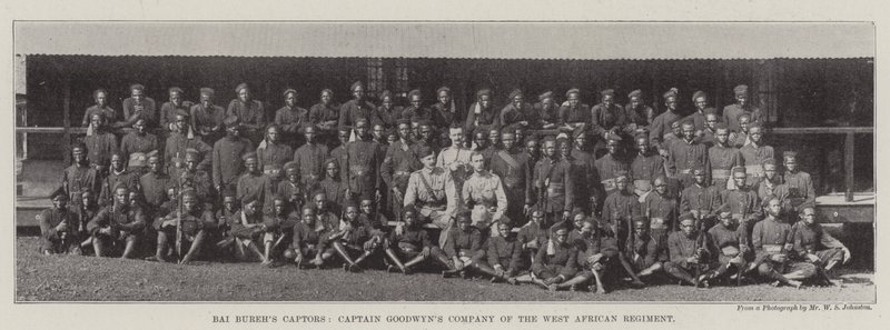 Bai Burehs Captors, Batı Afrika Alayı Kaptanı Goodwyns Bölüğü by English Photographer