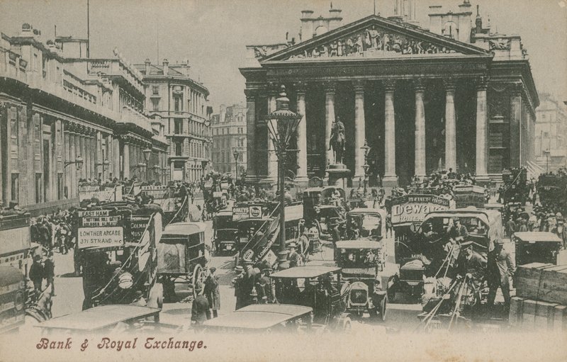 Banka ve Kraliyet Borsası, Londra by English Photographer